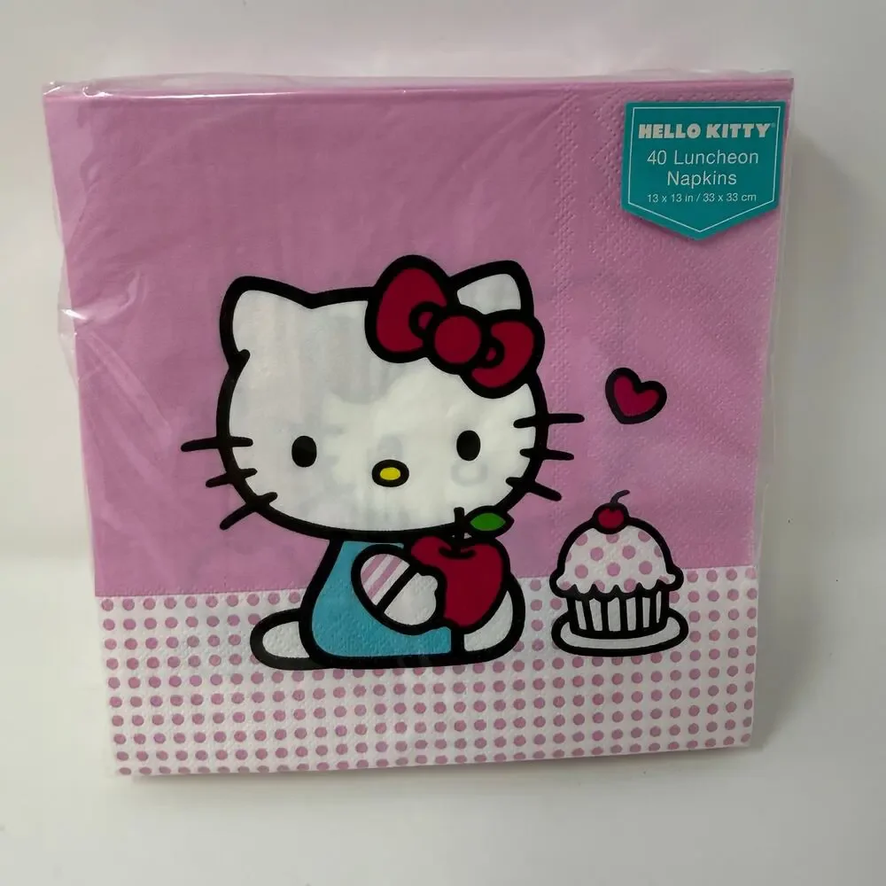 Hello Kitty Party Supplies Lot Of 4 Plates Napkins Table Decor Sanrio Bundle